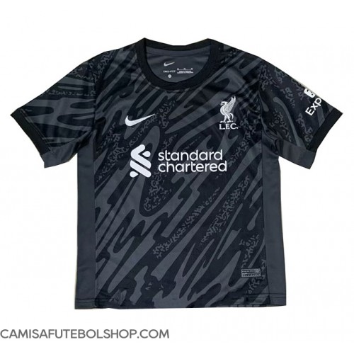 Camisa de time de futebol Liverpool Goleiro Replicas 1º Equipamento 2024-25 Manga Curta